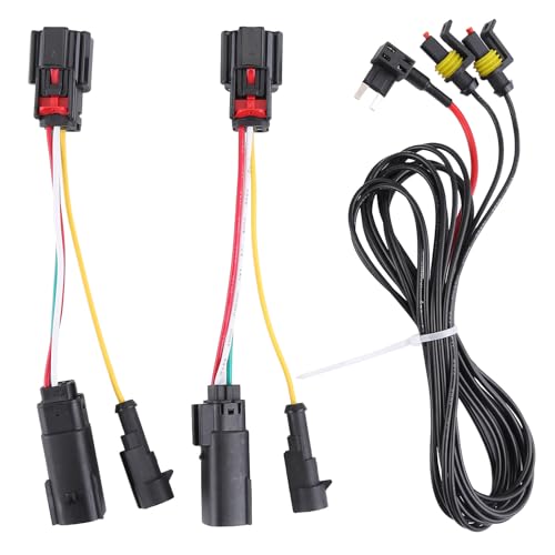 SEADEAR مجموعة موصلات مصابيح DRL متوافقة مع جيب رانجلر JL 2018 2019 2020 2021 2022 مع موصل W/DRL 4 أسلاك [توصيل وتشغيل] - Image 1