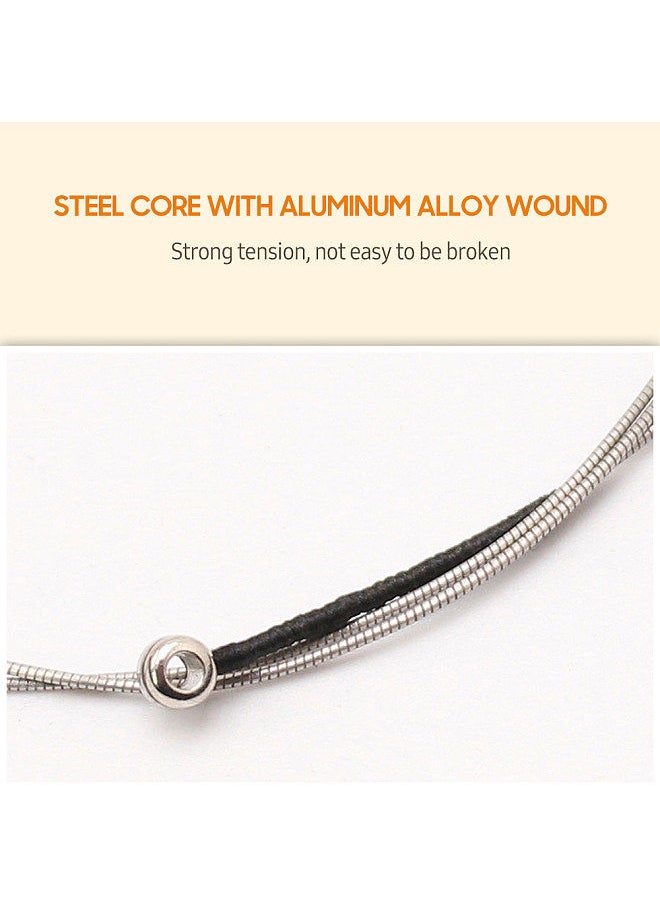4 Pcs Violin Strings For 3/4-4/4 Violins Aluminium Alloy Wound Universal Full Set (G-D-A-E) Fiddle String