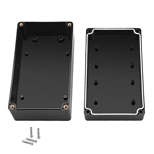 PINFOX Waterproof Plastic Project Box ABS IP65 Electronic Junction Box Enclosure 6.2 x 3.54 x 2.3 inch 158 x 90 x 60 mm (Black) - Image 3