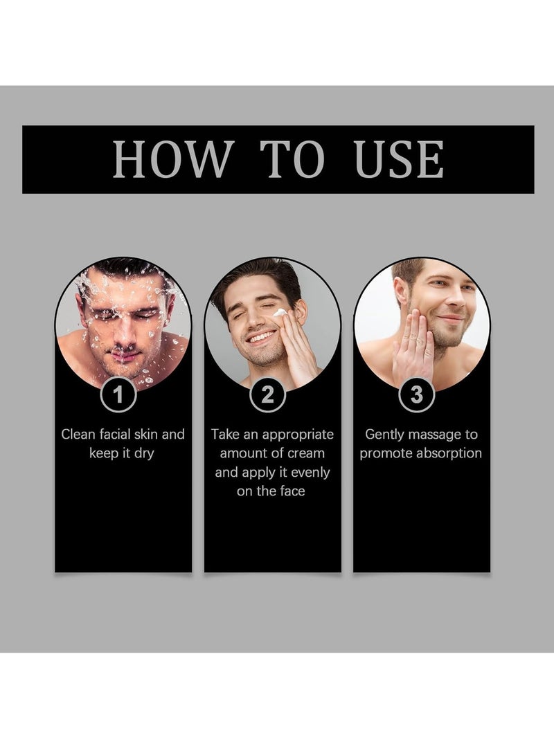 West&Month Mens Beef Tallow Moisturizing Cream, Skin Anti Aging & Firming Moisturizer with Collagen, Niacinamide, and Grass Fed Beef Tallow, Tallow Balm for Face 50g - Image 5