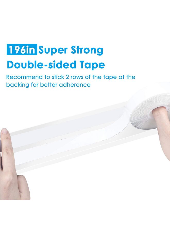 Cable Raceway, Cable Management 96'' J Channel, Cable Raceway- Cable Management Under Desk with Adhesive Stripe, Easy to Install Desk Cord Organizer - Image 2