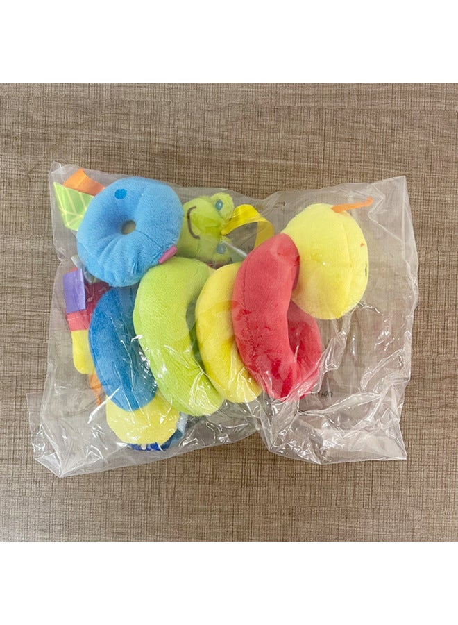 Bed Winding Toy With Bell Toy Caterpillar Baby Toy Soothing Bed Winding Cartoon Animal Baby Baby-Color:Caterpillar Bed Wrapped 65g - Image 4
