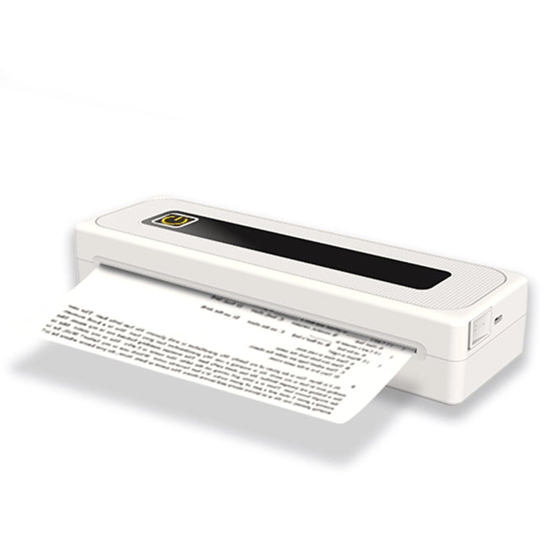 Portable Printer Wireless Inkless Printer Supports 8.26''x11.69'' Thermal Paper Printer BT5.1 Connection Printer A4 Thermal Paper Compatible with iOS, Android & Laptop for Office Car Home, Travel, - Image 1