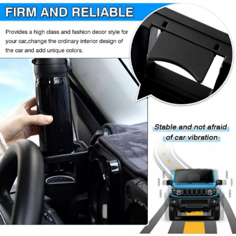 Car interior air conditioning vent cup holder, suitable for Suzuki Jimny 2019-2025 cup mounting bracket, JB64 JB74， Beverage stand - Image 5