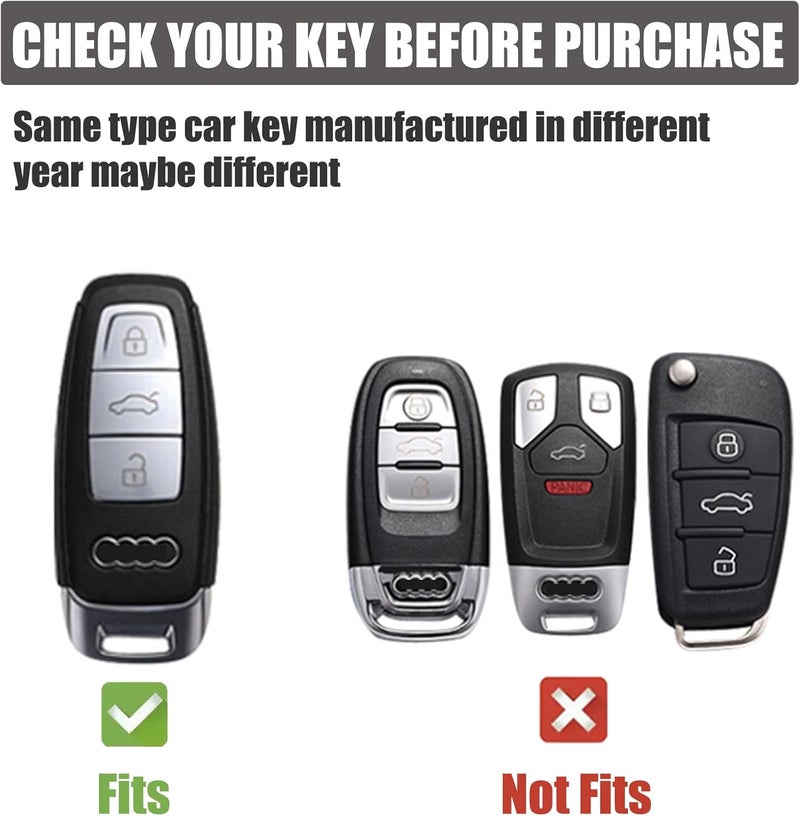 Gematay Audi Key Fob Cover with Accessories - Image 2