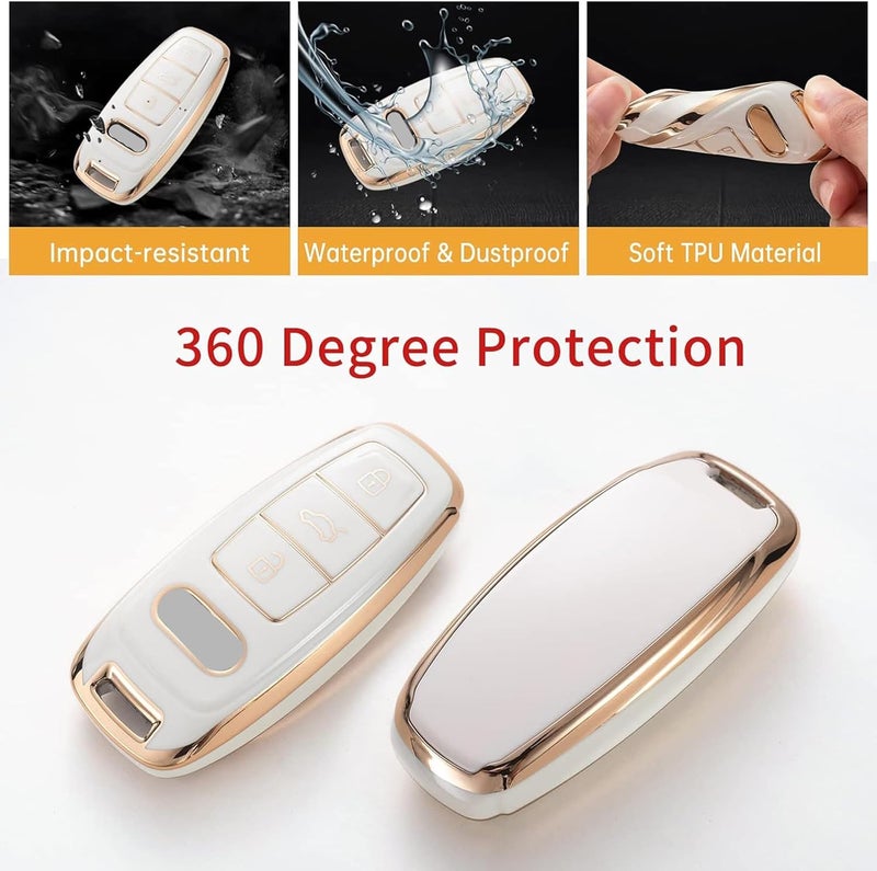Gematay Audi Key Fob Cover with Accessories - Image 4