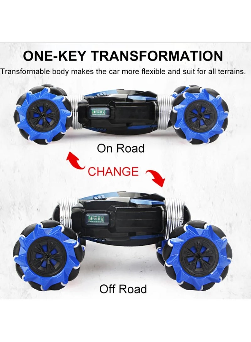 Babysky 2.4GHz Remote Control Stunt Car 4WD Stunt Car with Clock Signal Sensor Double Reaction 360 Degree Flip and Reverse Road - Image 2