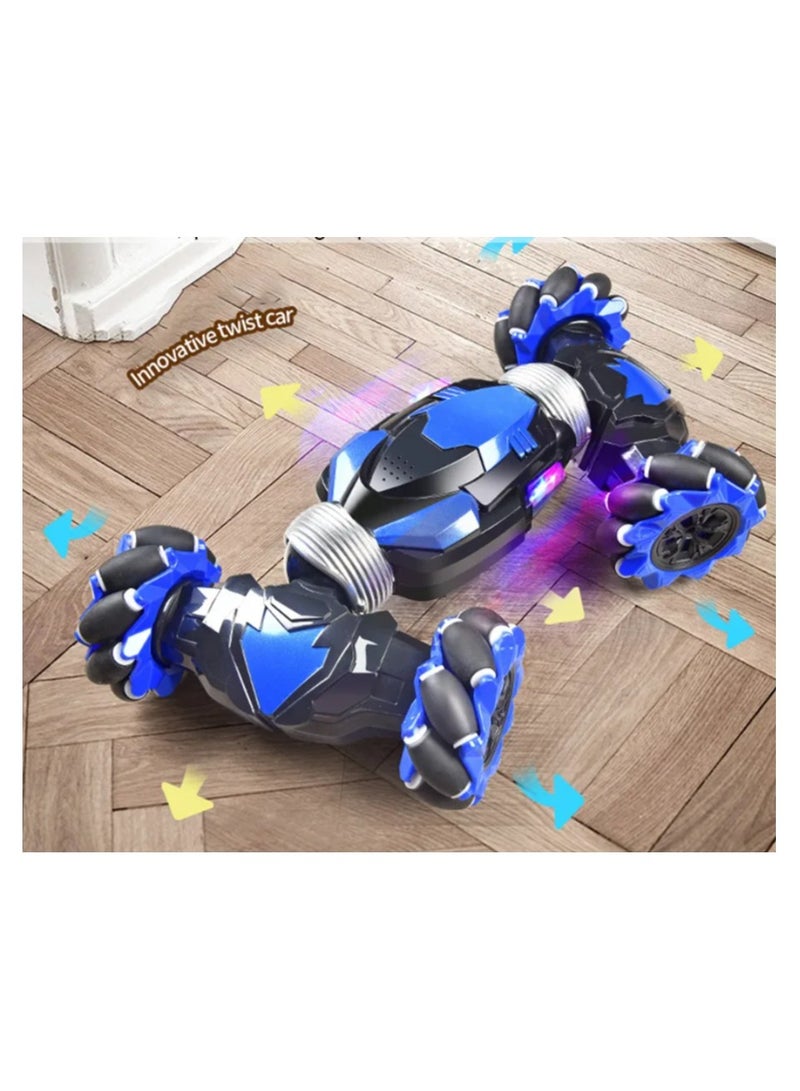 Babysky 2.4GHz Remote Control Stunt Car 4WD Stunt Car with Clock Signal Sensor Double Reaction 360 Degree Flip and Reverse Road - Image 4