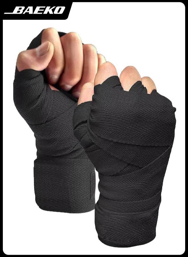 BAEKO Sports Boxing Hand Wraps 3 Meters Inner Boxing Gloves Martial Arts Wraps for MMA Kickboxing Muay Thai - Pair - Image 1