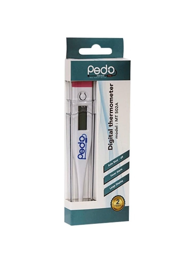 Pedo Digital Thermometer with Large Display Auto Shut-Off Fever Alarm 