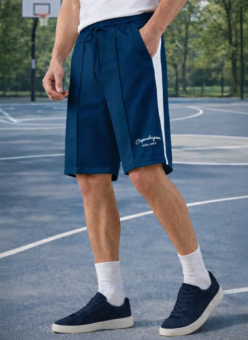 نوبيرو Nobero Copenhagen Shorts | Men’s Shorts | Regular Fit | 260 GSM 100% Cotton Terry | Breathable Comfort for Daily Wear | Elasticated Drawstring Waist + Side & Welt Pockets | Available in 5 Colours