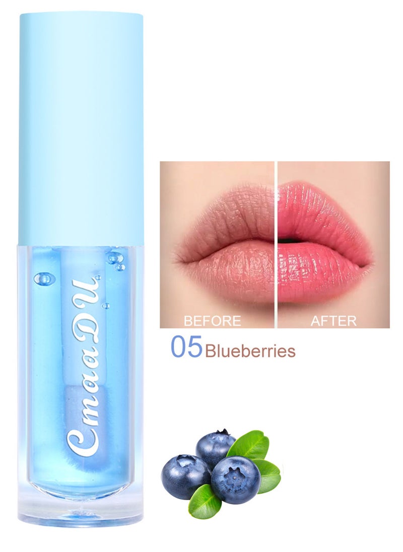 CmaaDu Color-Changing Glossy Lip Glaze with Fruity Flavor, Long-Lasting Moisturizing Lip Glow Lip Makeup for Women  - Image 1