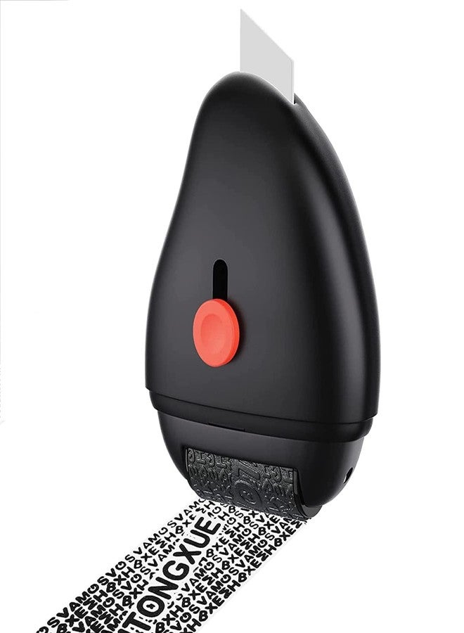 Careflection Security Stamp Identity Protection Roller Refillable Self Inking Private & Confidential Stamp Roller for Personal Information ID, Address Blackout (Black) - Image 1