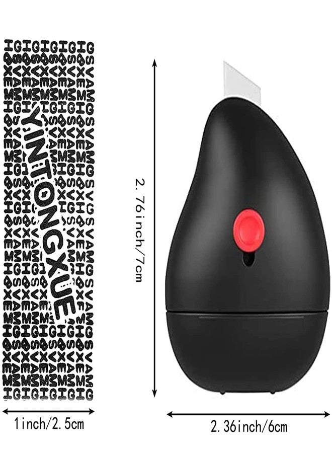 Careflection Security Stamp Identity Protection Roller Refillable Self Inking Private & Confidential Stamp Roller for Personal Information ID, Address Blackout (Black) - Image 2