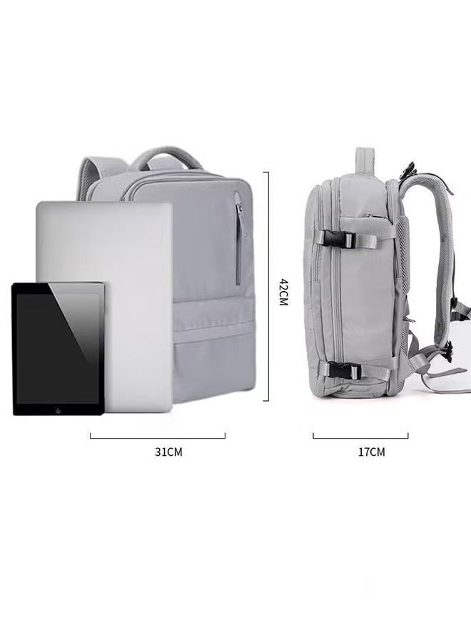 Canway Travel Backpack for Men Women Carry On Backpack with USB Charging Port Shoe Compartment 15.6 Inch Laptop Backpack Flight Approved College School Bag Casual Daypack for Weekender Business Hiking - Image 2