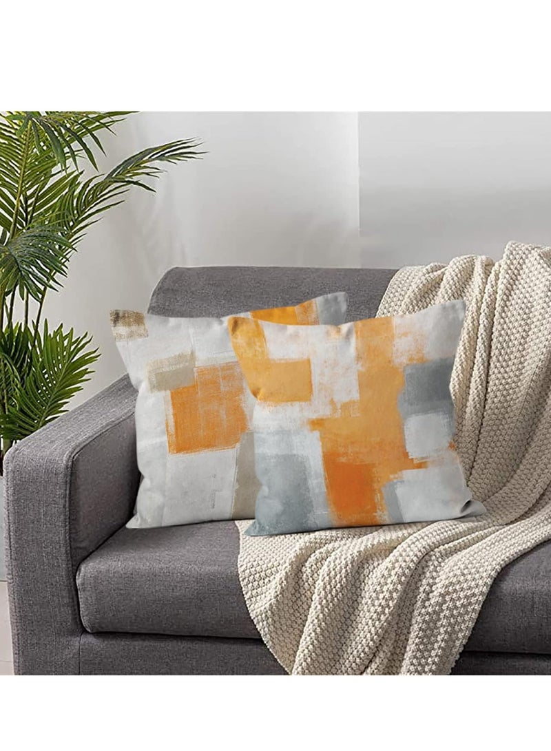 Vparty Pillow Covers 18x18 Set of 4, Modern Sofa Throw Pillow Covers, Decorative Outdoor Linen Fabric Pillow Cases for Couch, Bed, and Car, Stylish 45x45 cm Cushion Covers, Soft, Durable, and Easy to Maintain for Home Decor.  - Image 3