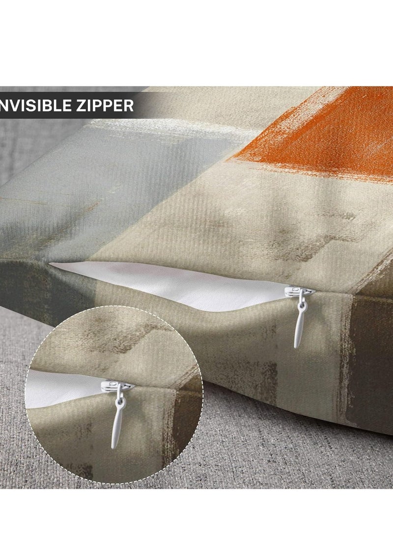 Vparty Pillow Covers 18x18 Set of 4, Modern Sofa Throw Pillow Covers, Decorative Outdoor Linen Fabric Pillow Cases for Couch, Bed, and Car, Stylish 45x45 cm Cushion Covers, Soft, Durable, and Easy to Maintain for Home Decor.  - Image 5