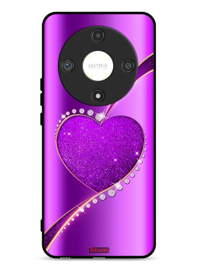 Tolwak Honor X9b 5G Protective Case Cover Glitter Heart - Image 1
