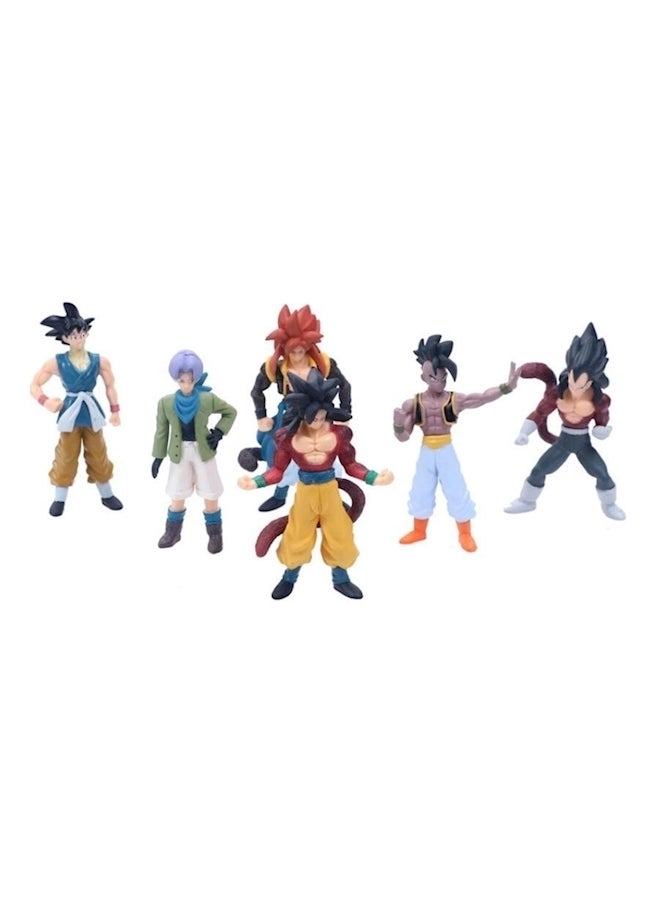 6 Piece Super Saiyan Dragon Ball Z Action Trunk  - Image 1