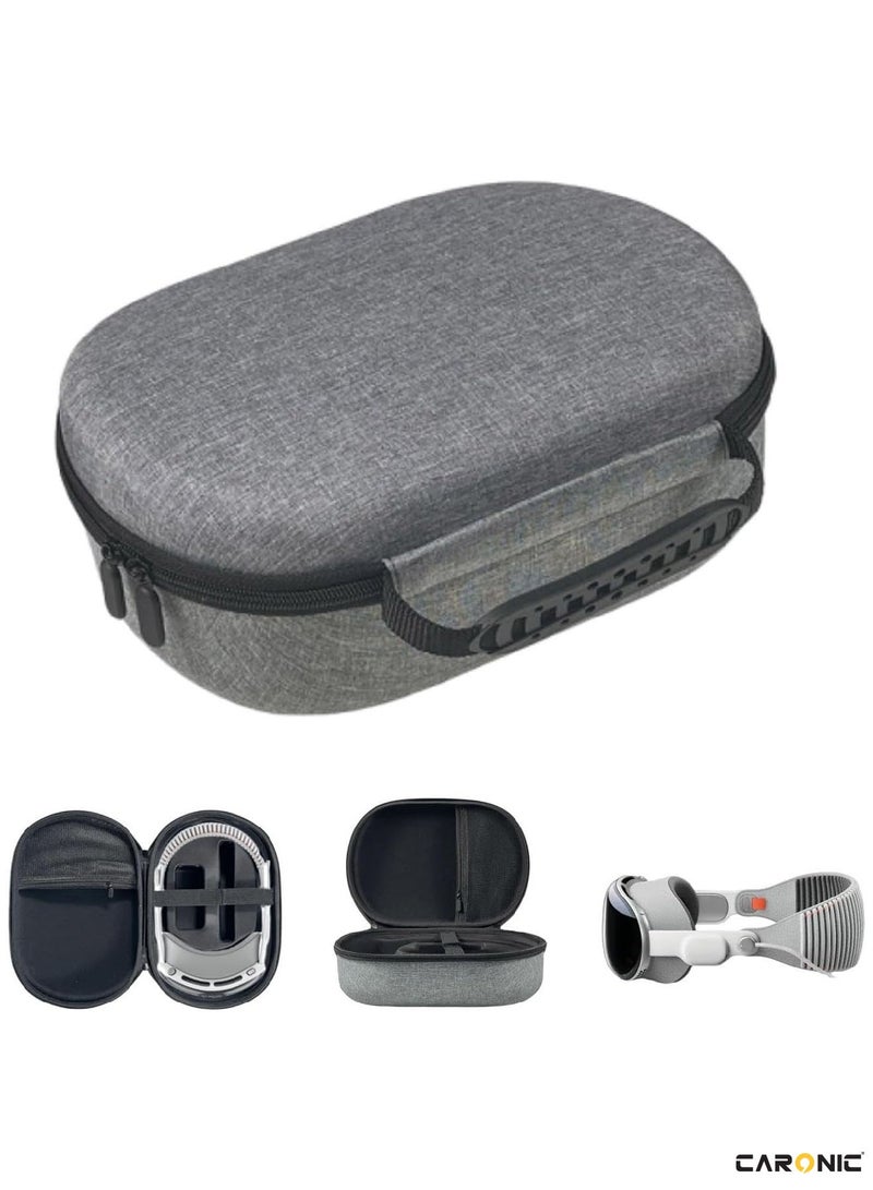 CARONIC Carrying Case For Apple Vision Pro Shockproof Travel Bag Compatible With Vision Pro Accessories Handheld Travel Case Portable Storage Bag - Image 4