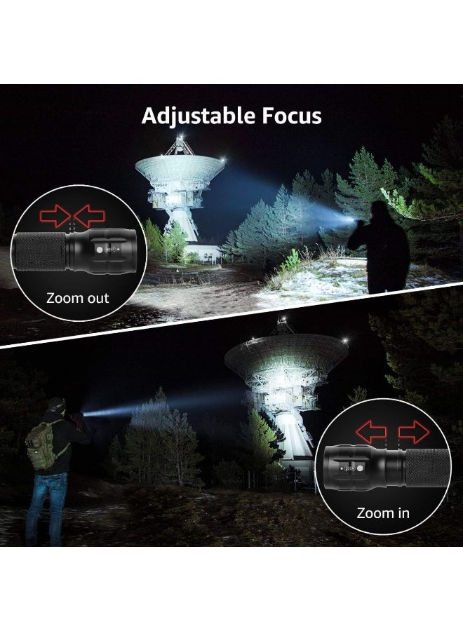 DEXO Super Bright Telescoping LED Flashlight – 1000 Lumens, Rugged Aluminum, AAA Powered, Pocket Torch for Camping & Emergencies, Waterproof, Ultra Compact Outdoor Light, Hiking, Home, Travel - Image 4