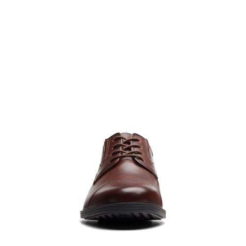Clarks Men's Whiddon Cap Oxford, Mahogany Leather, 11.5 - Image 4