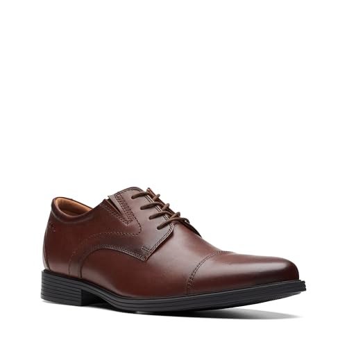 Clarks Men's Whiddon Cap Oxford, Mahogany Leather, 11.5 - Image 3