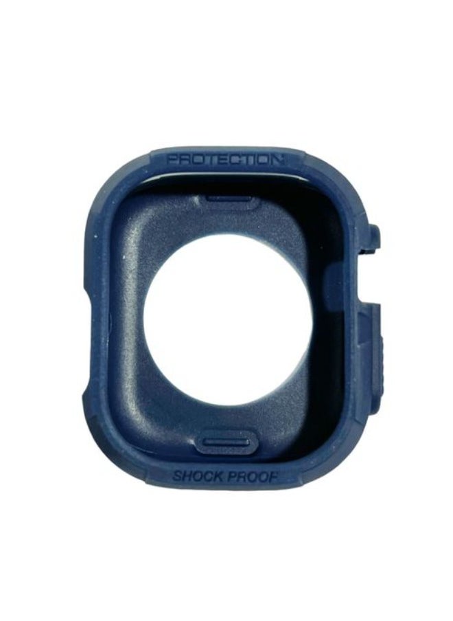 Generic - Elite Rugged Armor For Apple Watch Ultra Durable TPU Case For Apple Watch Ultra 2 - 49MM Case Series 9 - Blue. - Image 1