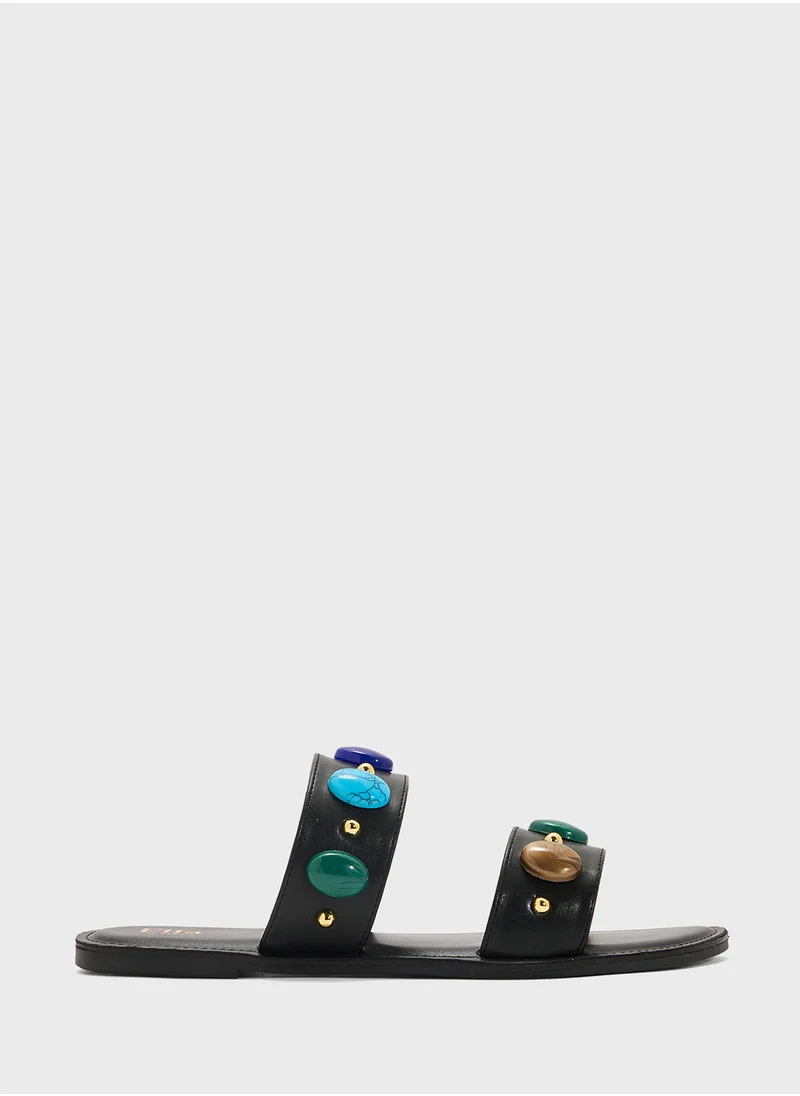 ELLA Double Strap Flat Sandal