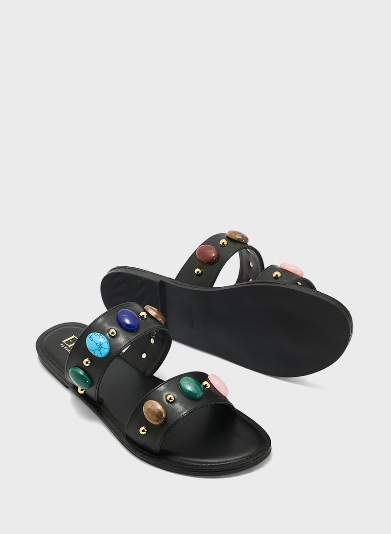 ELLA Double Strap Flat Sandal  - Image 3
