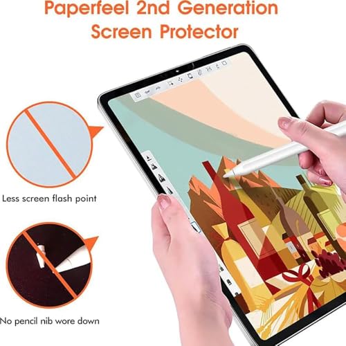 CASOSHIELD Like Paper Textured Screen Protector for OnePlus Pad 2, PET Paperfeel Film for Drawing and Writing Like on Paper Anti Glare-Matte - Image 3