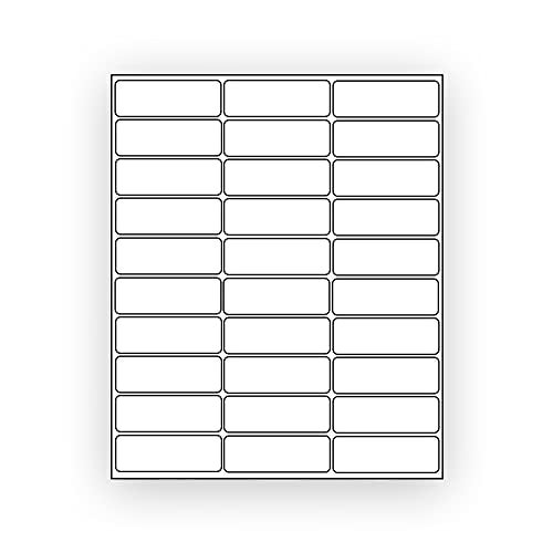 EcoSwift 600 EcoSwift Shipping Labels 2 5/8 x 1 inches Mailing Address Inventory Blank White Self Adhesive for Laser Inkjet Printer 2.625 x 1 - Image 3