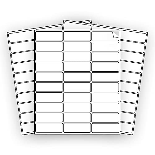 EcoSwift 600 EcoSwift Shipping Labels 2 5/8 x 1 inches Mailing Address Inventory Blank White Self Adhesive for Laser Inkjet Printer 2.625 x 1 - Image 1