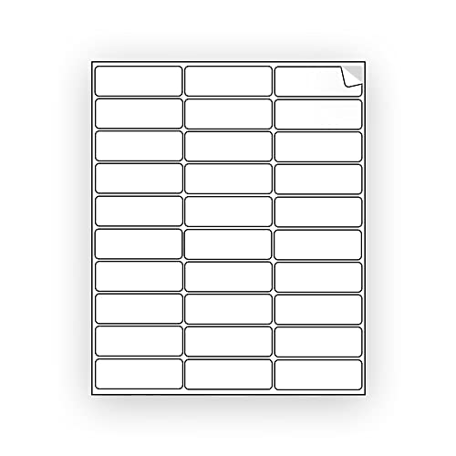 EcoSwift 600 EcoSwift Shipping Labels 2 5/8 x 1 inches Mailing Address Inventory Blank White Self Adhesive for Laser Inkjet Printer 2.625 x 1 - Image 2