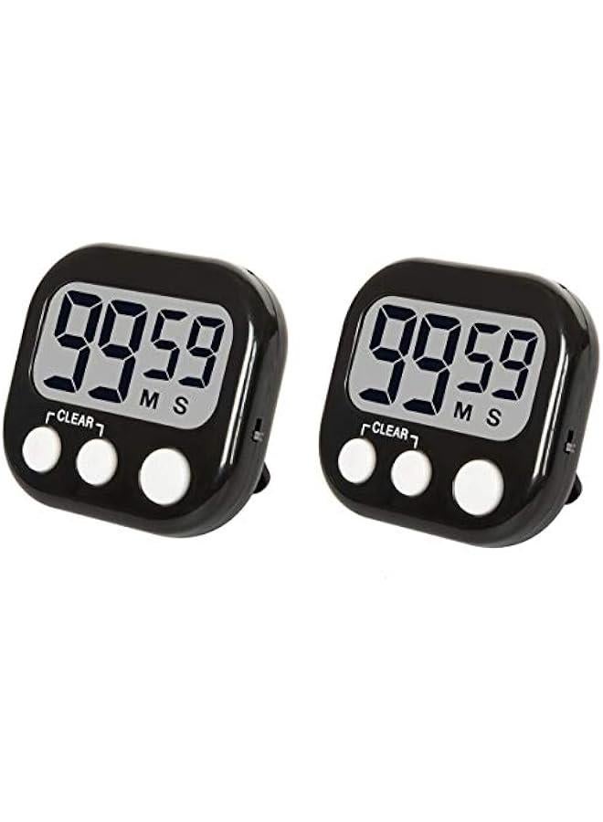 Digital Kitchen Timer, Big LCD Screen, Loud Alarm, Strong Magnetic Back and Stand, Minute Seconds Count Up Countdown, Simple Operation for Homework Classroom Game Exercise Kids Cooking Timers  - Image 1