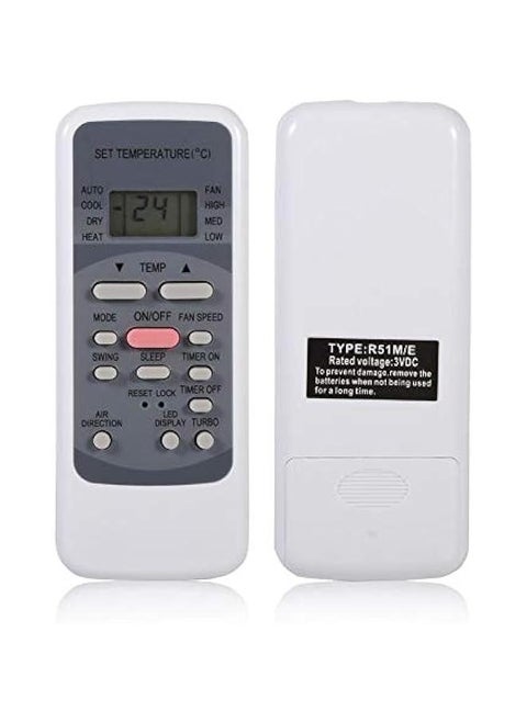 Universal Air Conditioner Remote Control with Built-in Clock and Timer,General Replacement Air Conditioning Remote Control for Midea R51M/E,Toshiba Electrolux Conia VESTEL QUUL Lasko NASCO,etc