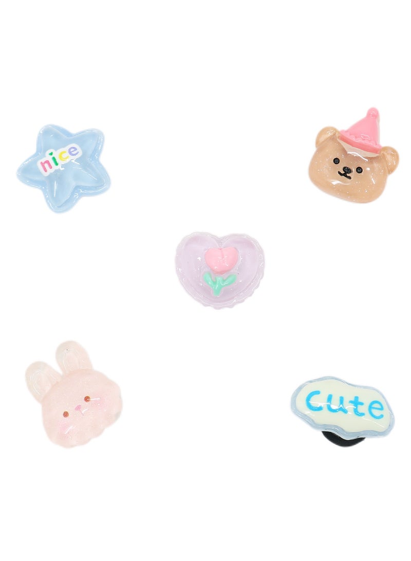 10PCS Unisex-Adult Jibbitz Shoe Decoration Charms for Clogs Sandals, Rainbow Bear Series Diy Accessories for Girls Women Party Favors Gifts(Not Incleded Shoes) - Image 5