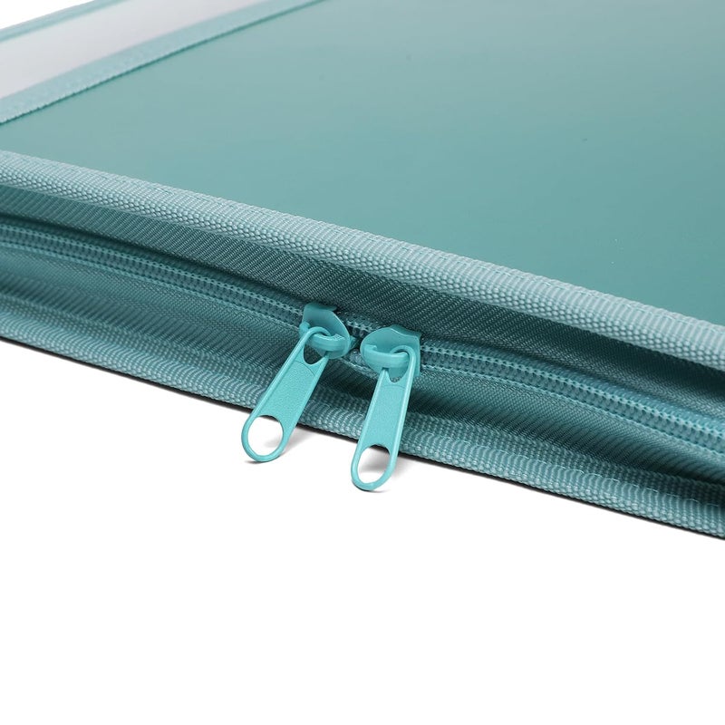 Neomate 13-Pocket Expanding File Folder with Sticky Labels | A4/Letter Size Accordion Organizer with Zipper Closure | Certificate and Document Storage for Home, School, Office (Green) - Image 4