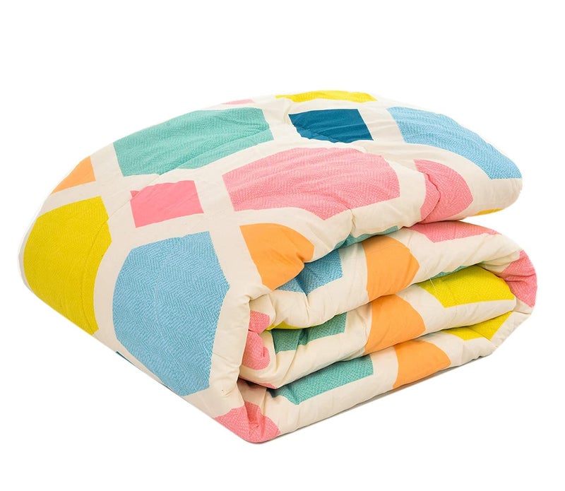 RRC Super Soft Quilted Comforter for Double Bed - Luxury King Size (90x100 Inches), 220 GSM Breathable Microfiber, Cozy All-Season Printed Quilt,Gift for All Occasions - Image 3