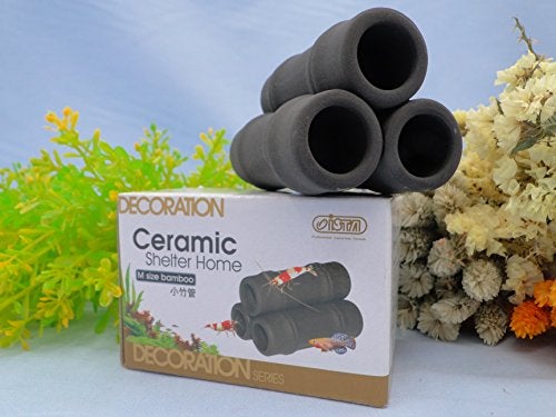 ISTA Ceramic Bamboo Shelter M Aquarium Shrimp spawning breeding cave - Image 1
