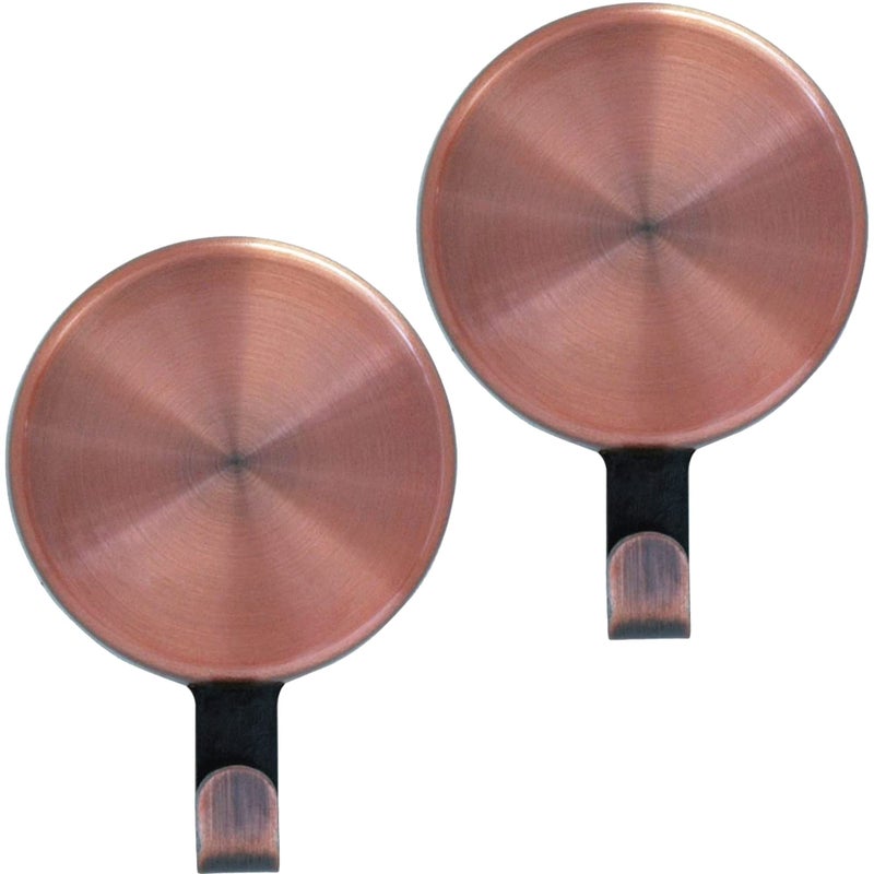 Haute Decor Attract Magnetic Wreath Hanger Copper  Set of 2 Magnets  for 2 Metal DoorsSurfaces or 1 SinglePane Glass DoorWindow  Holds up to 10 lbs - Image 1
