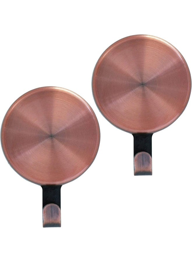 Haute Decor Attract Magnetic Wreath Hanger Copper  Set of 2 Magnets  for 2 Metal DoorsSurfaces or 1 SinglePane Glass DoorWindow  Holds up to 10 lbs - Image 2