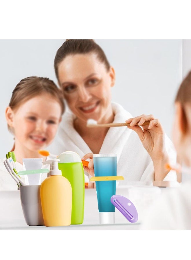 4Pcs Colorful Toothpaste Squeezer Tube Dispenser Holder for Bathroom - Image 5
