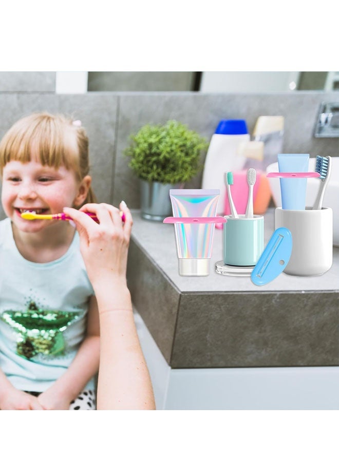 4Pcs Colorful Toothpaste Squeezer Tube Dispenser Holder for Bathroom - Image 3
