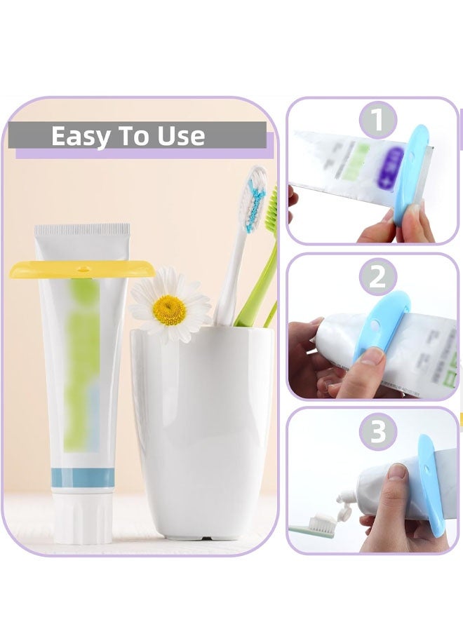 4Pcs Colorful Toothpaste Squeezer Tube Dispenser Holder for Bathroom - Image 4