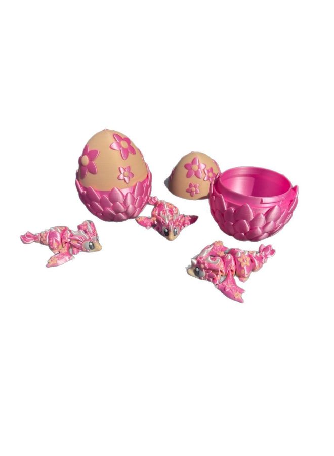 3D Printing Flying Dragon Full Body Activity Gem Flying Dragon Mini Ornaments Petal Dragon Egg Suit Children's Toy-Color:Mini Flying Dragon + Petal Dragon Egg Set [rainbow Color, Random Layer Color]  - Image 5