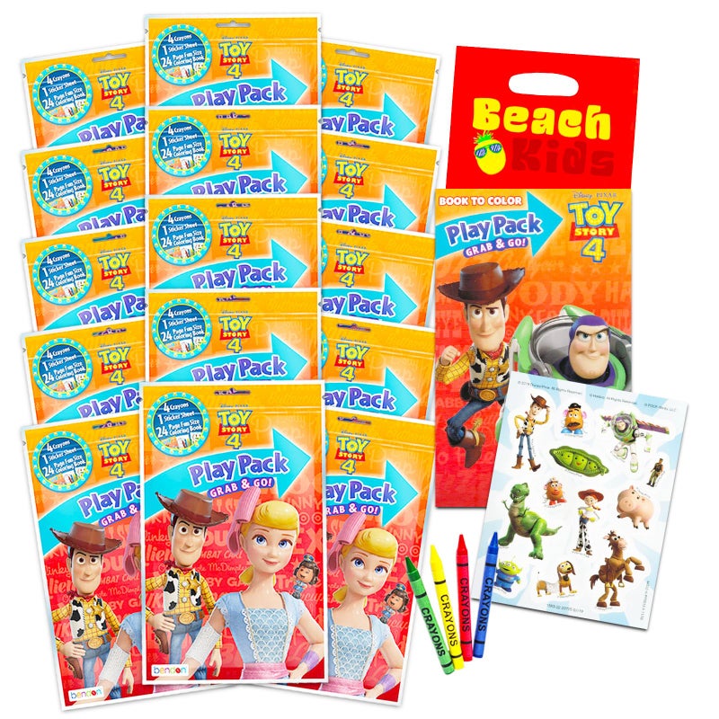 Bendon Disney Pixar Toy Story Party Favors Bundle with 15 Toy Story Activity Play Packs with Coloring Book Stickers and More Disney Birthday Supplies - Image 2
