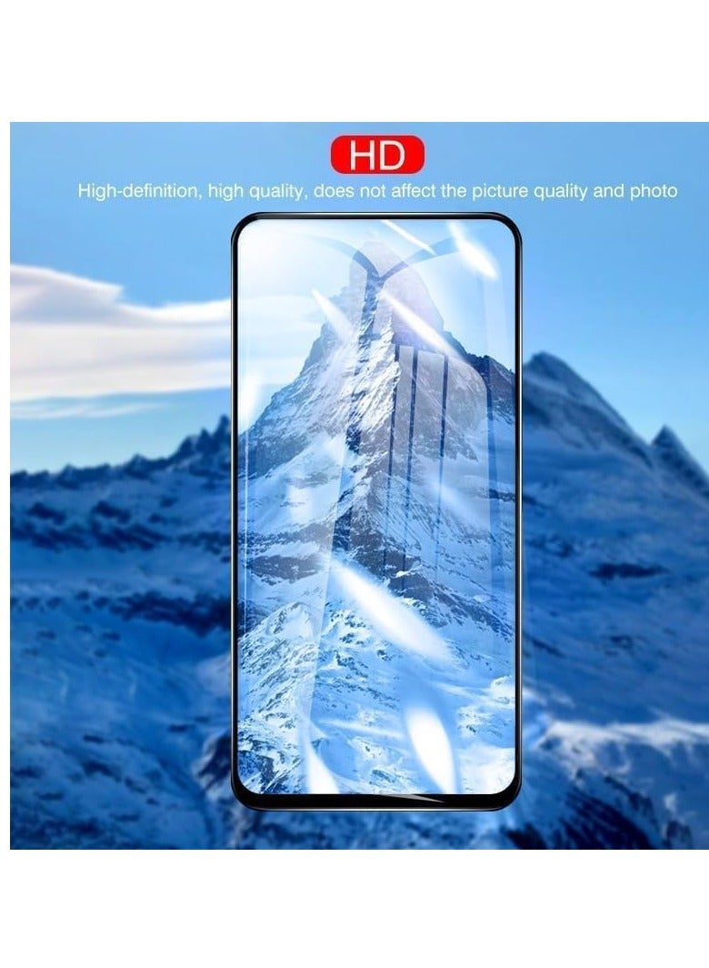 5D Full Glass Screen Protector For Honor X7C 5D Black Frame - Image 2