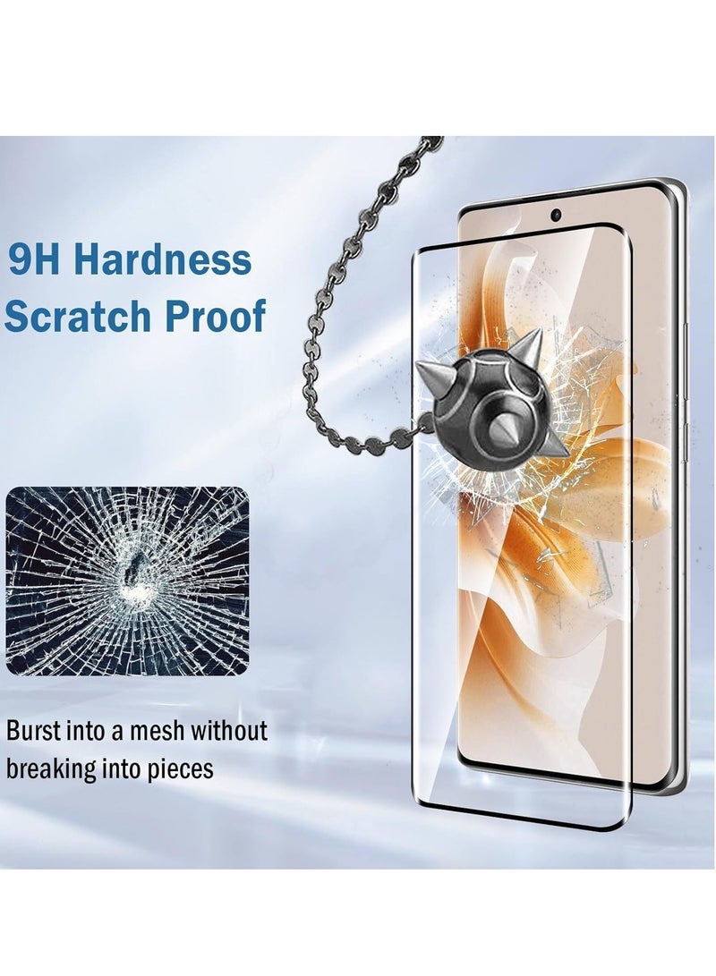 5D Full Glass Screen Protector For Honor X7C 5D Black Frame - Image 3