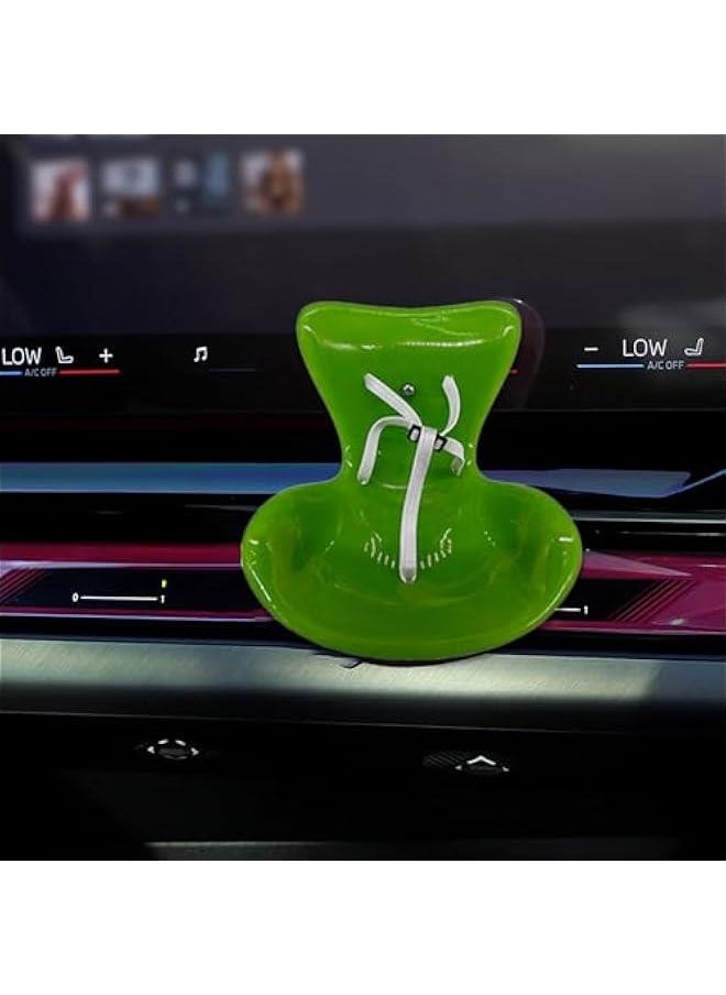 Cute Labubu Car Seat, Car Decorations Labubu Accessories, Car Air Vent Decor for Display Labubu, Plastic Sofas for Car Decoration, Cute Car Interior Decor Accessories Desktop Ornaments (Green)  - Image 3